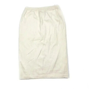 Vintage Gispa Cream Knit Italian Pencil Skirt